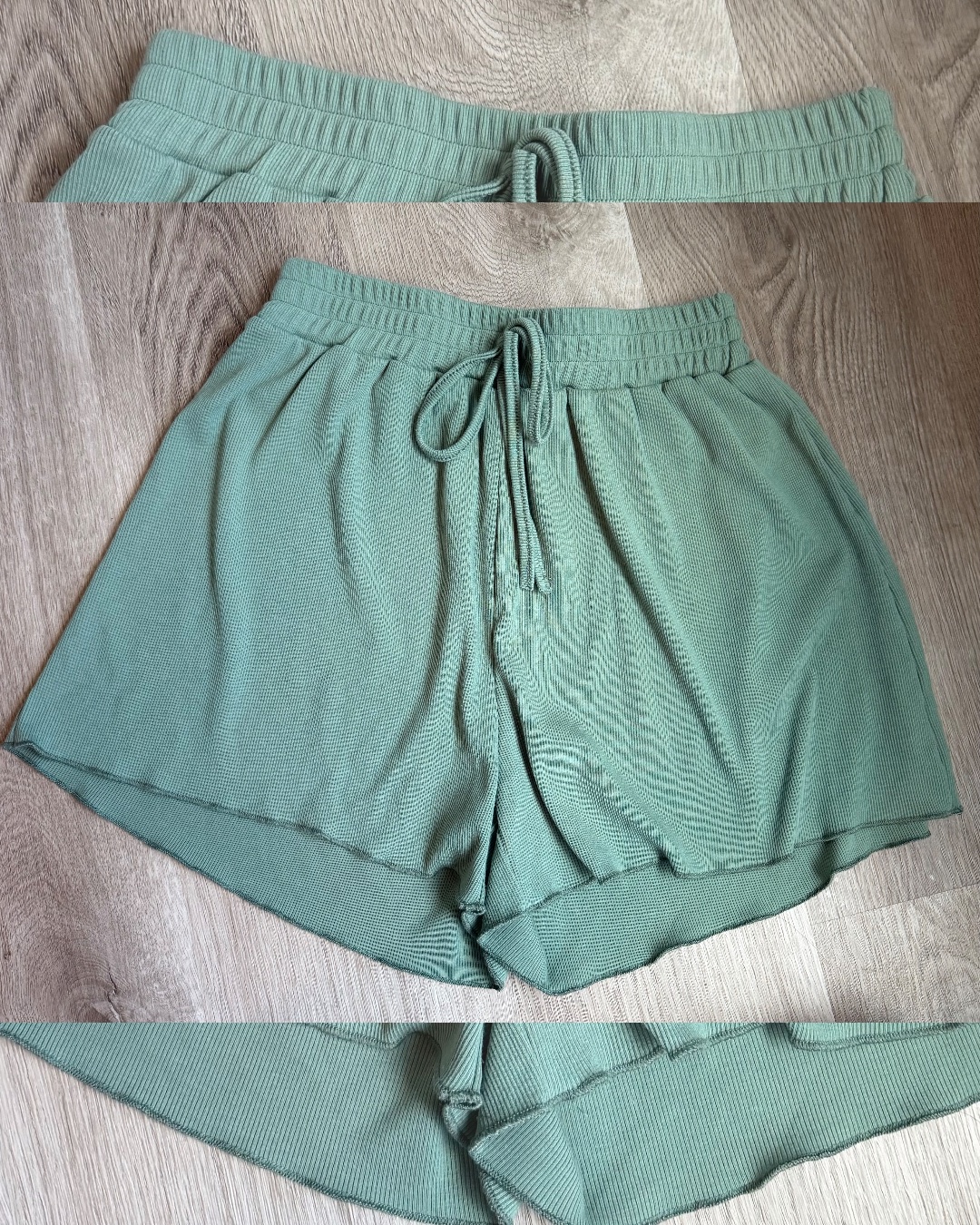 Green lounge shorts