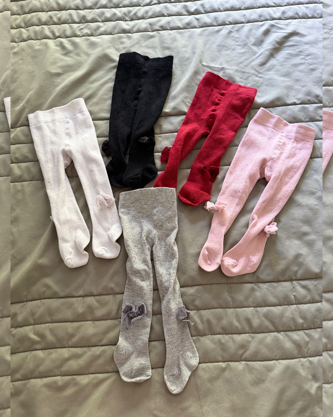 Bow Tights- 5 pack